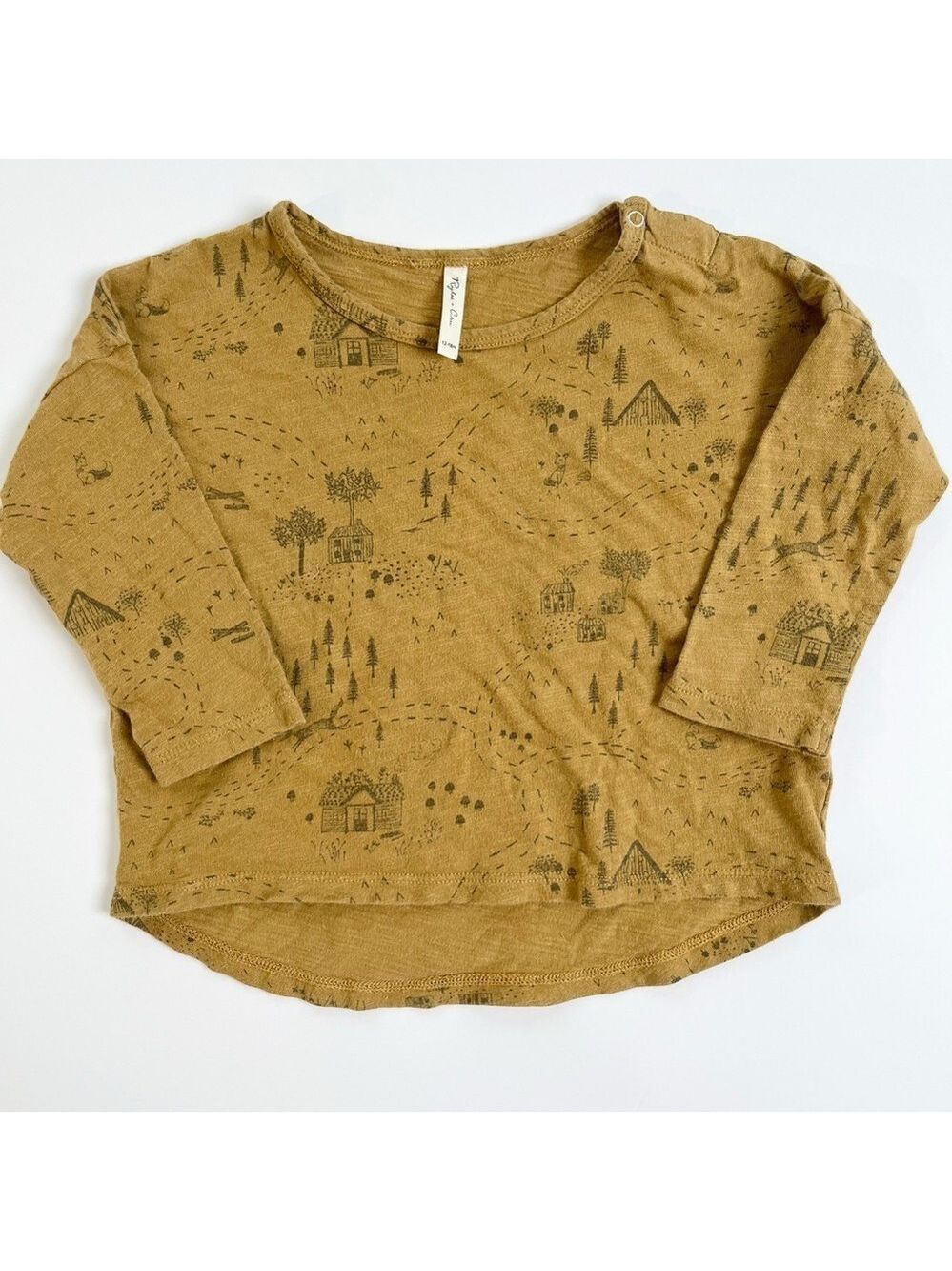 Rylee + Cru Tan Country House Long Sleeve Tee